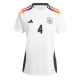 Germania Jonathan Tah #4 Echipament de Fotbal Replică European 2024 Femei Acasa
